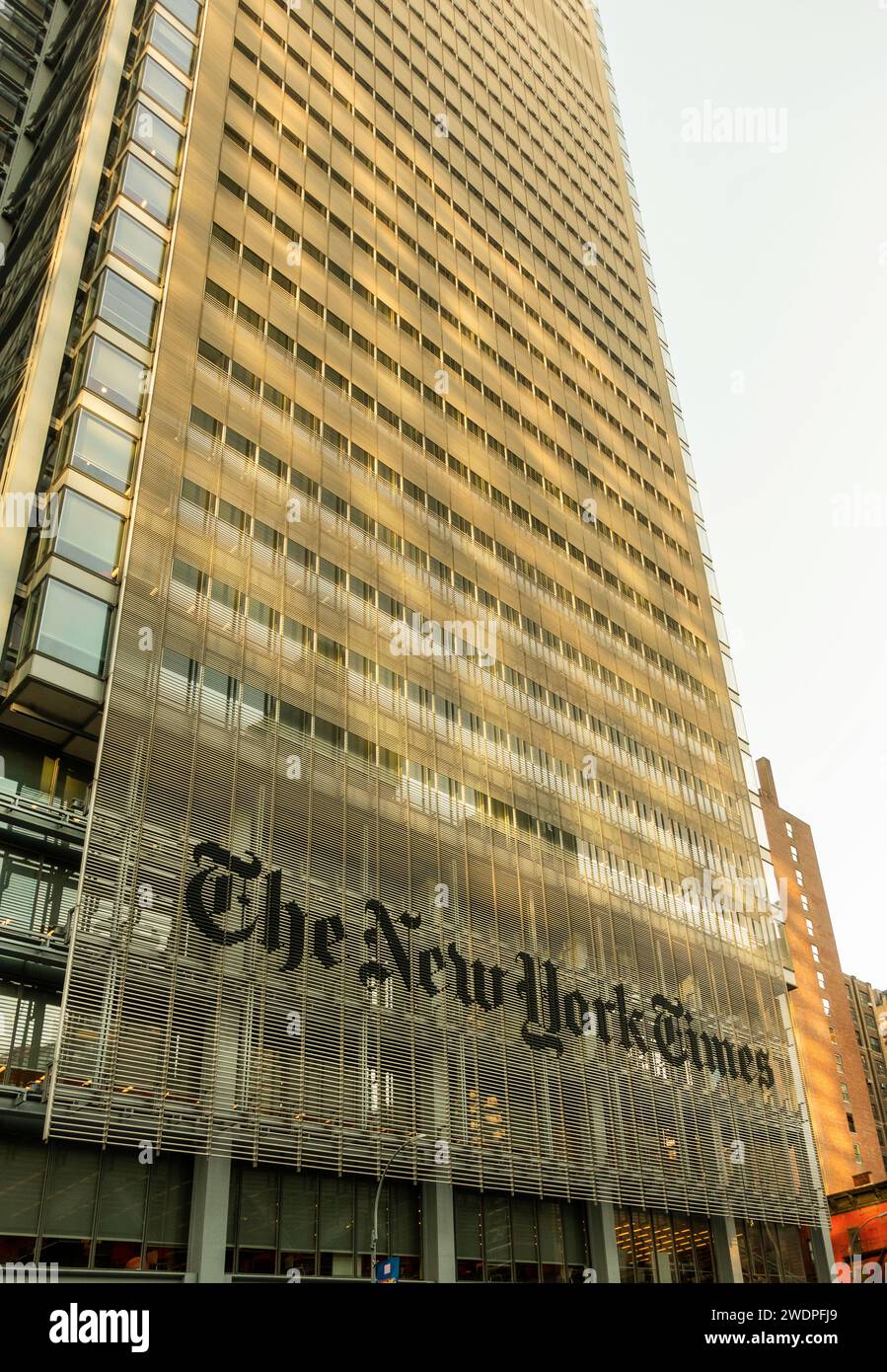 the New York Times office building in Manhattan NYC Stock Photo