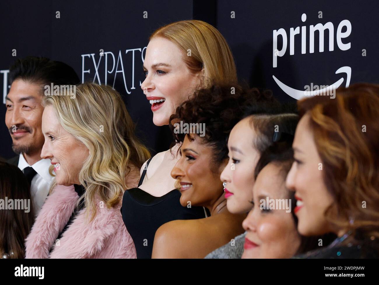 New York, United States. 21st Jan, 2024. Nicole Kidman and cast members