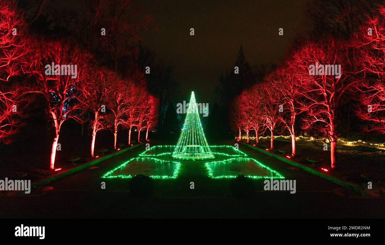 Lighted christmas gardens washington dc