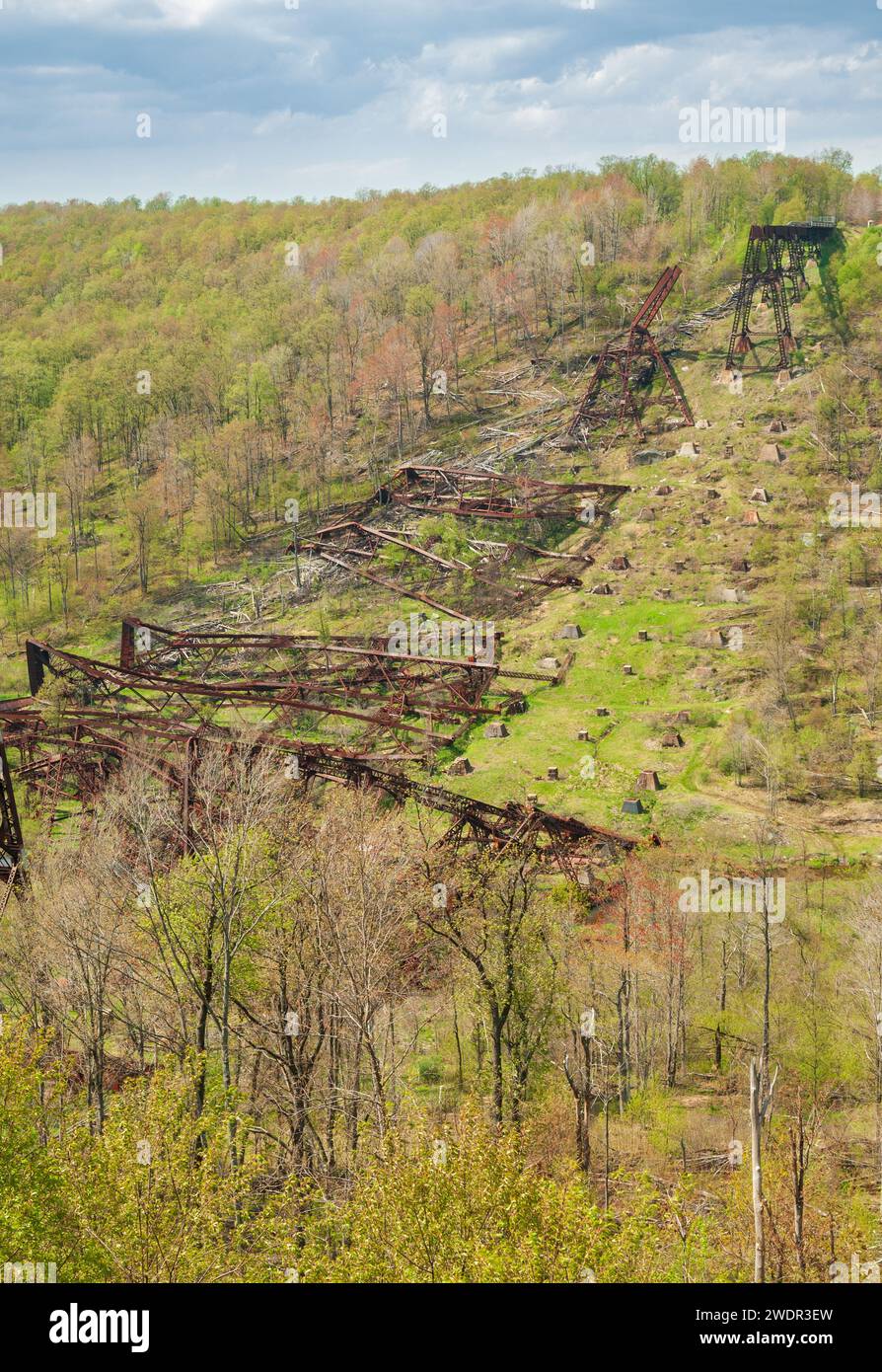The Kinzua Bridge State Park in Pennsylvania Stock Photo Alamy