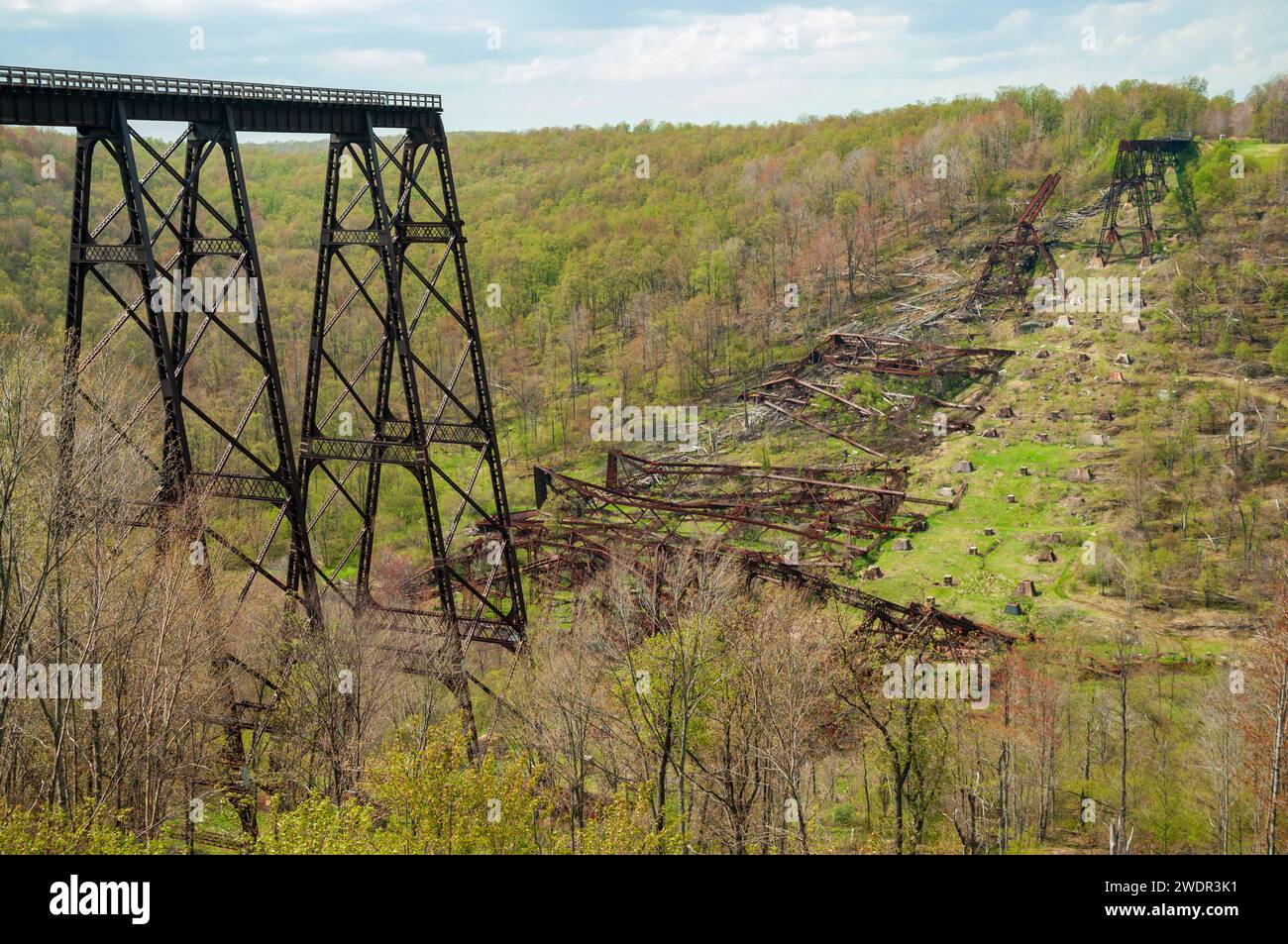 The Kinzua Bridge State Park in Pennsylvania Stock Photo Alamy