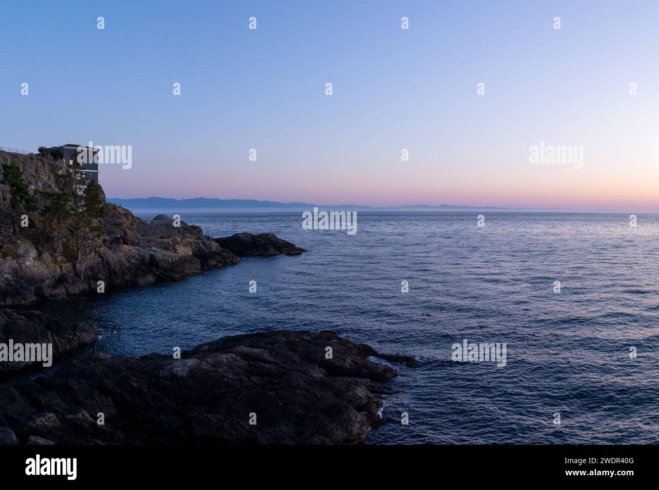 Luxury ocean front condos overlooking beautiful ocean sunset vista