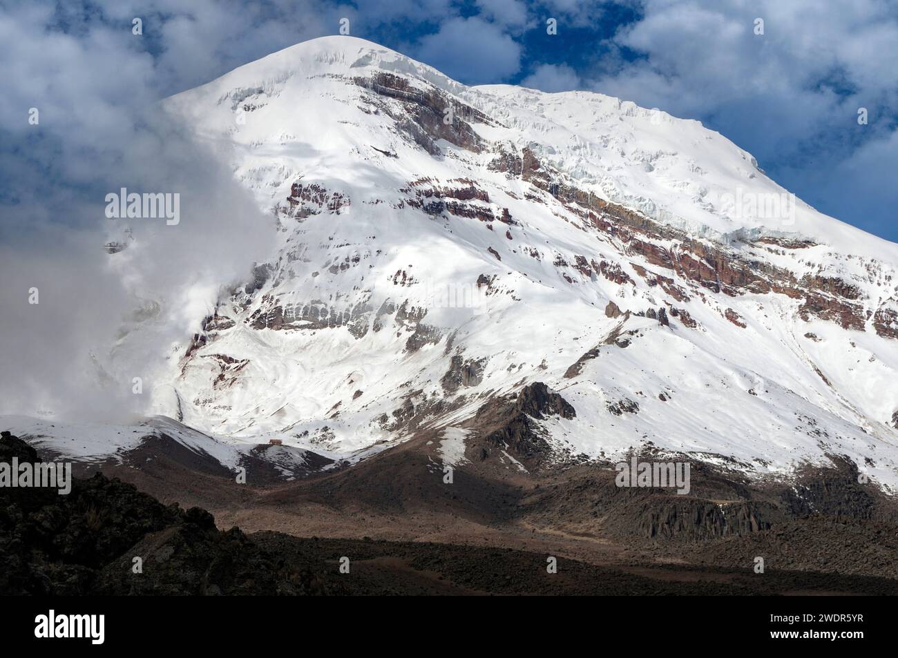 South America, Ecuador, Andes, Highland, Chimborazo, volcano Stock ...