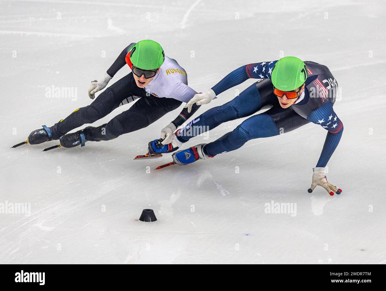 Julius Knott Julius Kazanecki, right, of the U.S. races alongside David Keszthelyi ...