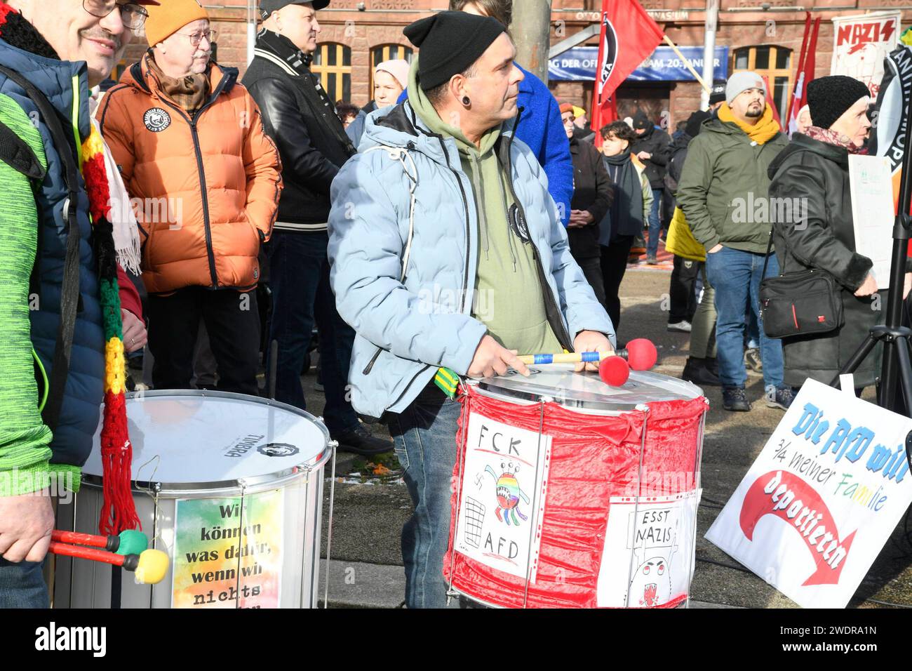 Die Kundgebung und Demo gegen die AfD am Sonntag 21.01.2024 in ...
