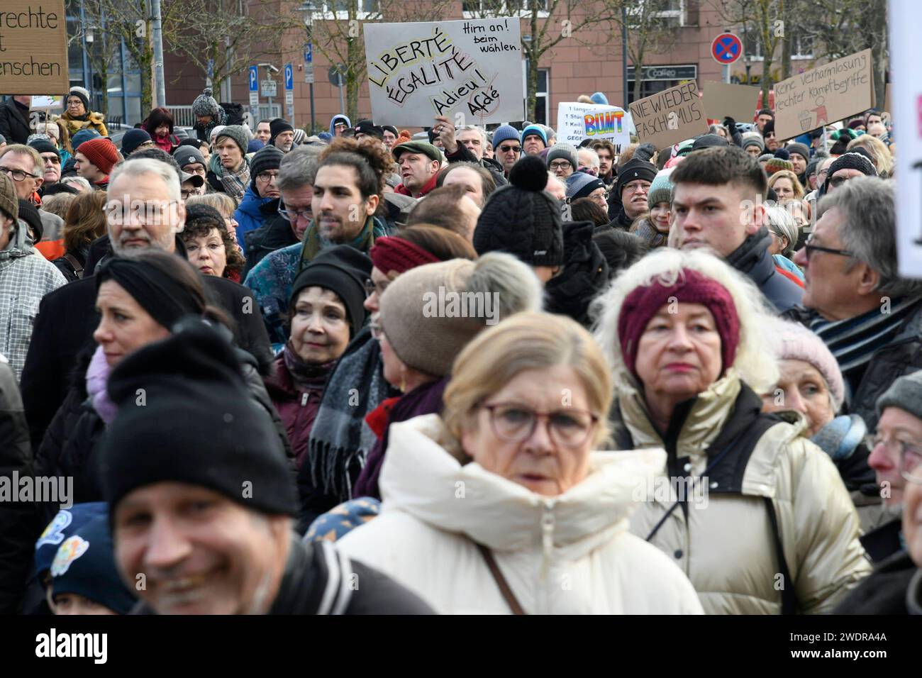 Die Kundgebung und Demo gegen die AfD am Sonntag 21.01.2024 in ...