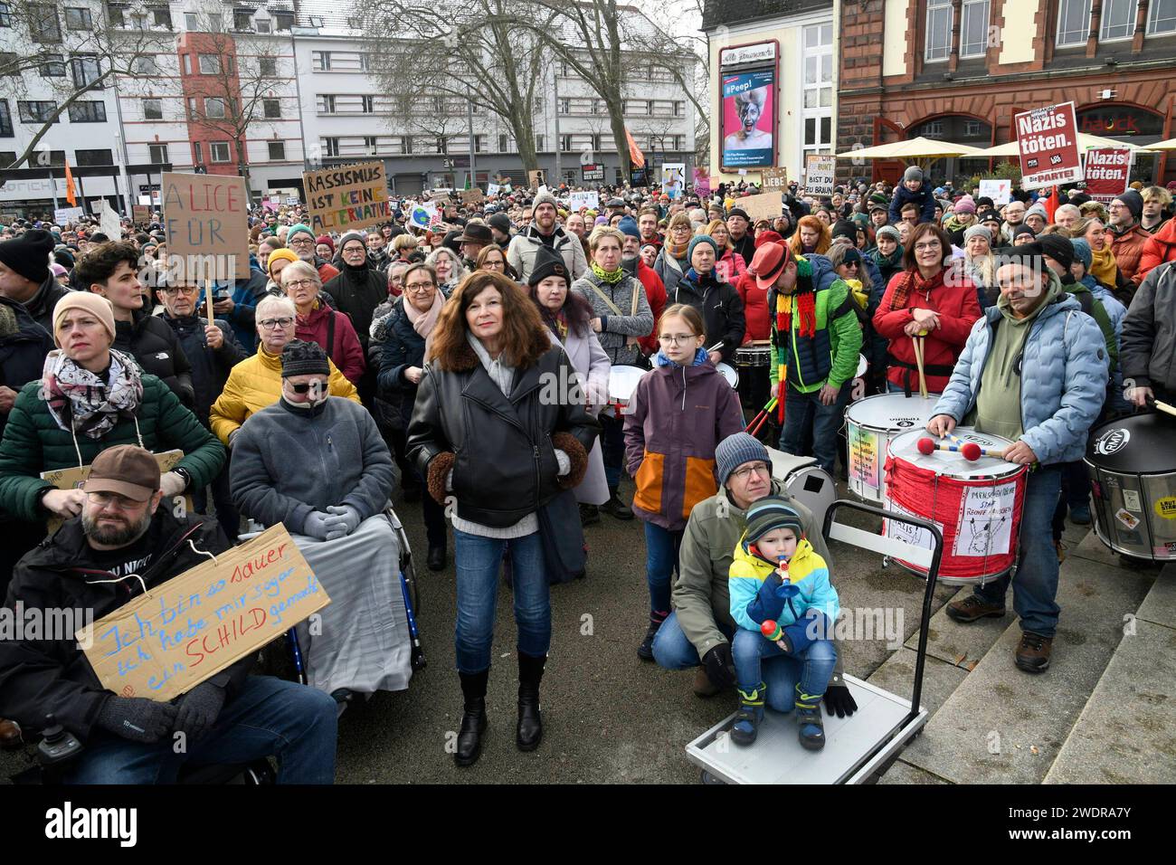 Die Kundgebung und Demo gegen die AfD am Sonntag 21.01.2024 in ...
