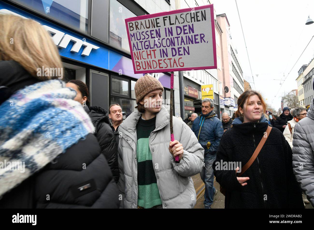 Die Kundgebung und Demo gegen die AfD am Sonntag 21.01.2024 in ...