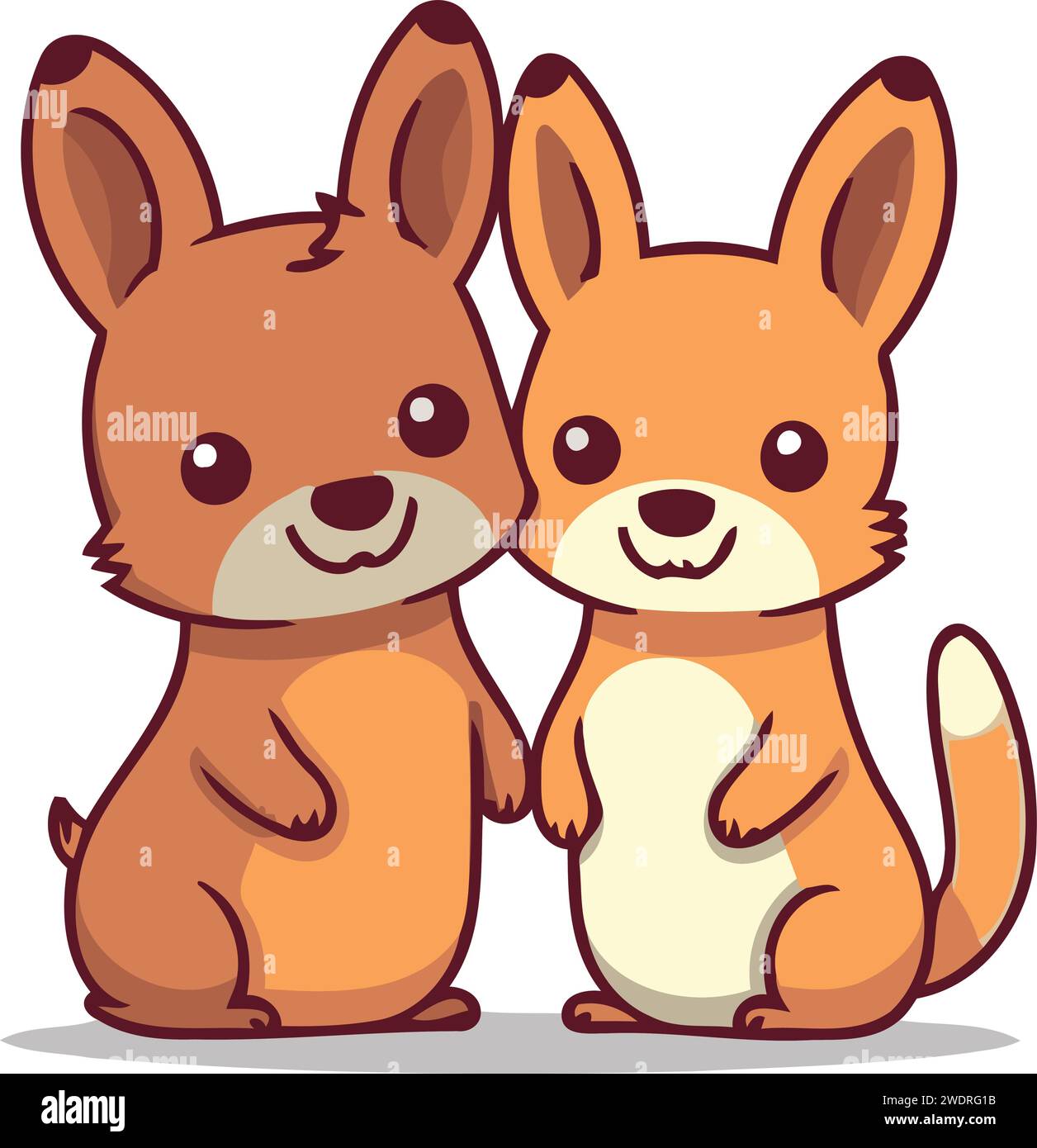 Rabbit Riding Dog Rabbit couple Stock Vector Images - Alamy