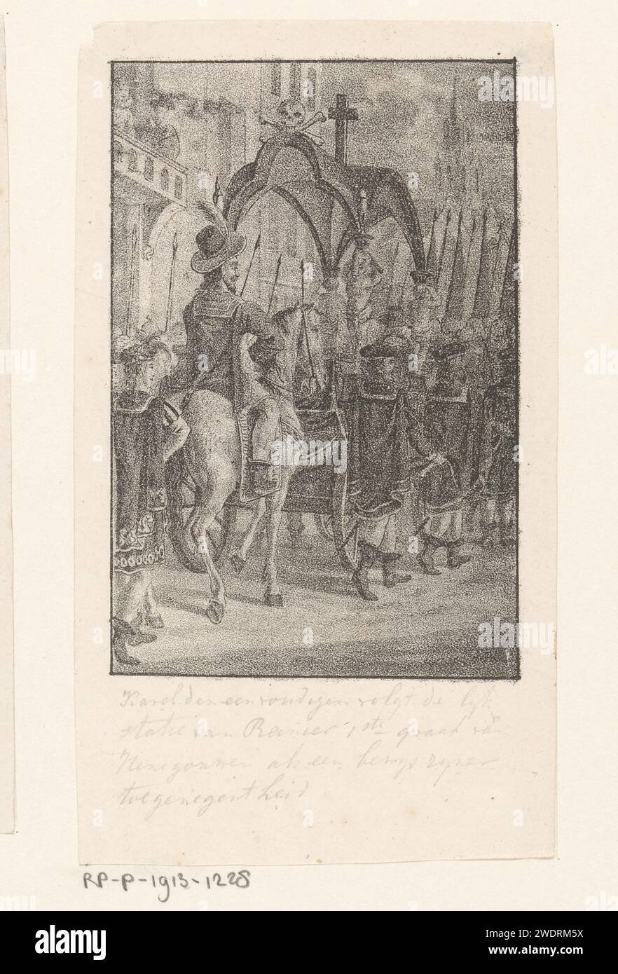 Charles III follows a corpse, Anonymous, 1809 - 1899 print From a ...