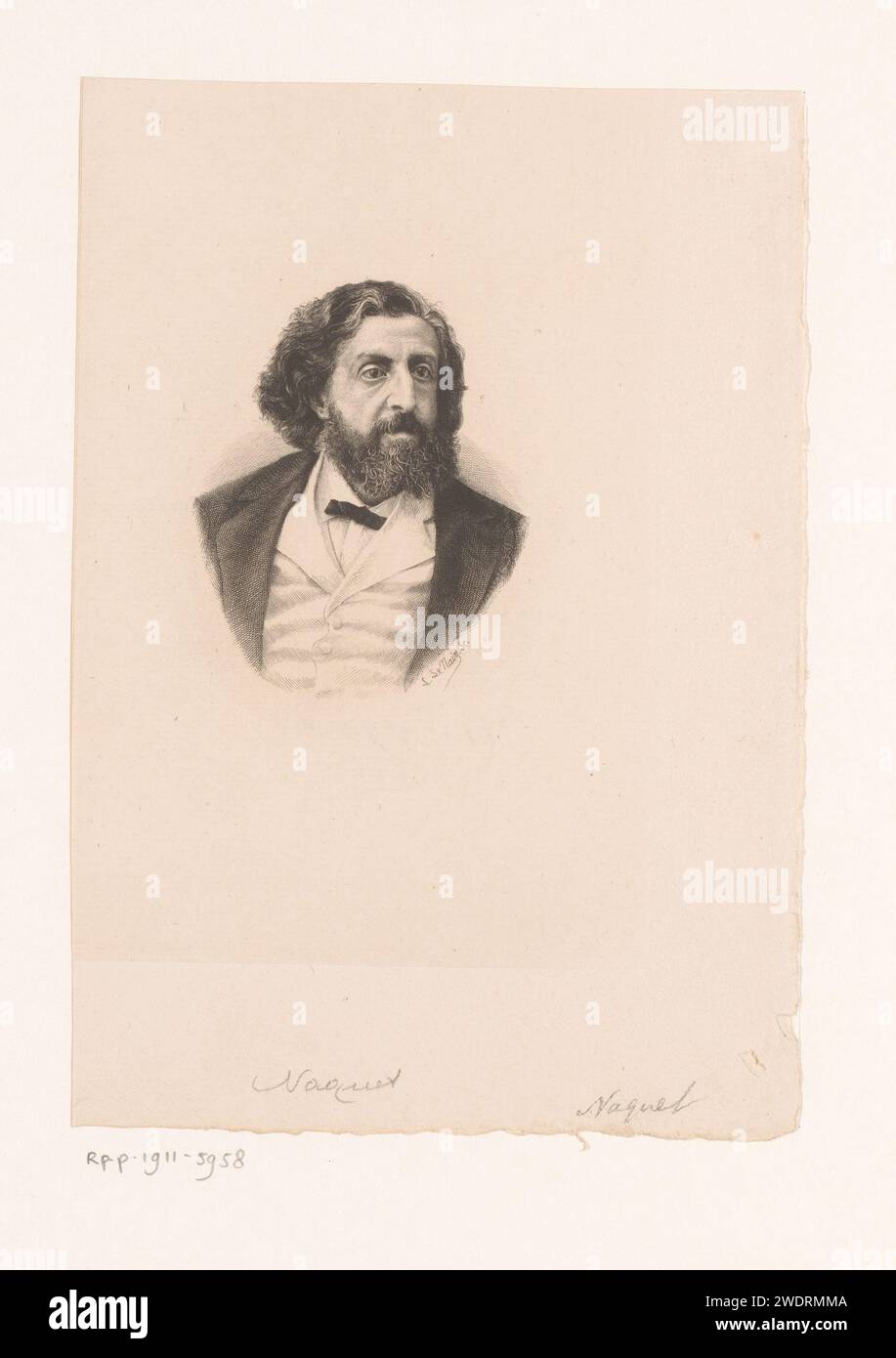 Portret van Alfred Joseph Naquet, Louis Le Nain, 1861 1911 print