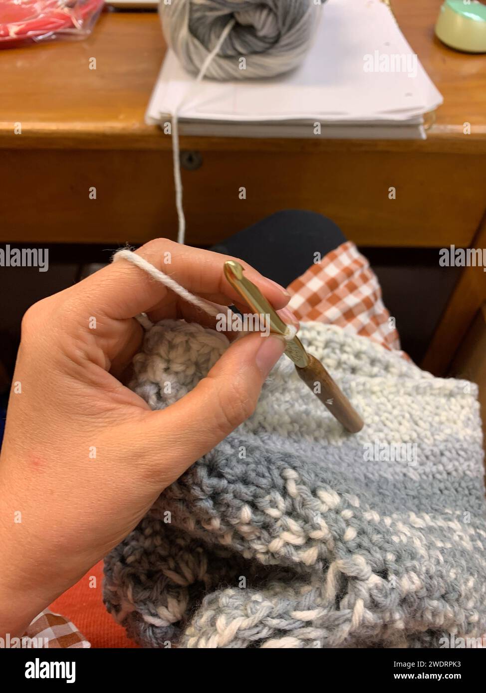 Close up woolen yarn hi-res stock photography and images - Alamy