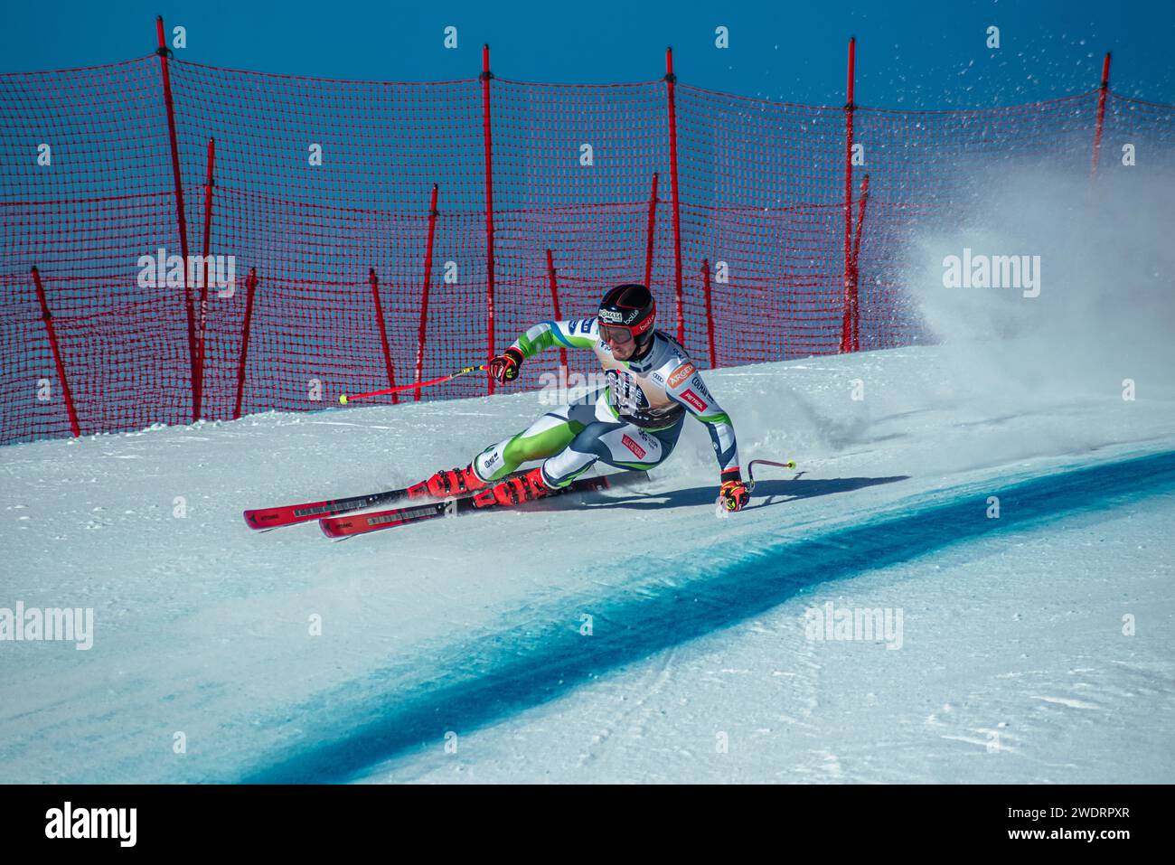Maillot De Ski Ochsner Sport World Cup Wengen - Occasion, Rouge Et Blanc