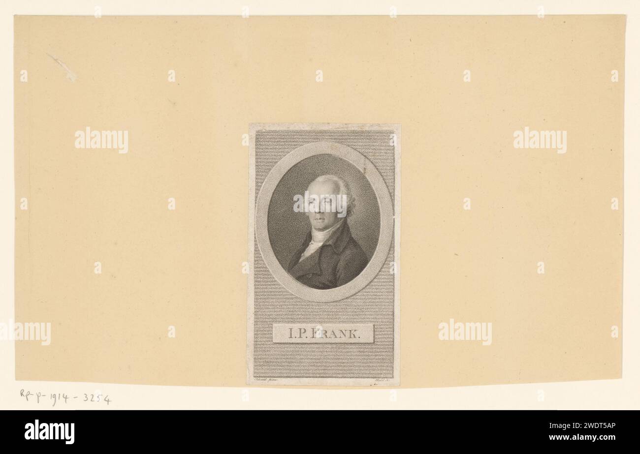 Portrait van Johann Peter Frank, Carl Heinrich Rahl, After Schmid, 1789 ...