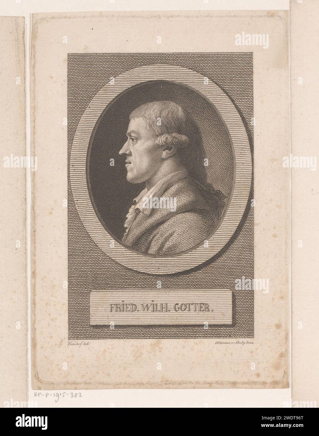 Portrait van Friedrich Wilhelm Gotter, Christian Friedrich Traugott