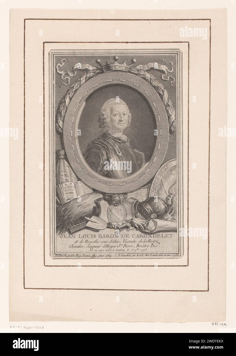 Portret van Jean Louis de Carondelet, Charles Etienne Gaucher, After