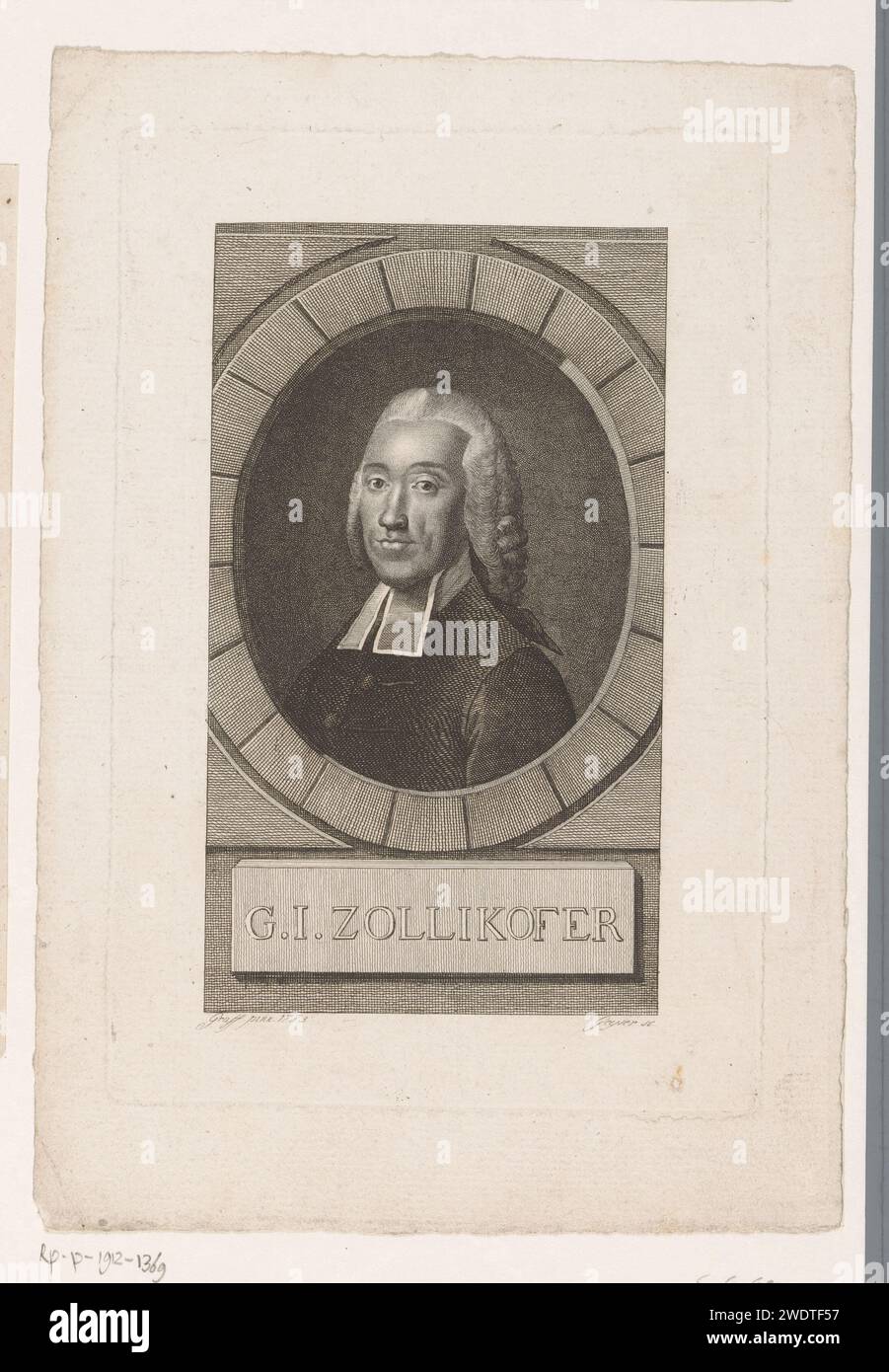PortraT van Joachim Zollikofer, Christian Gottlieb Geyser, After