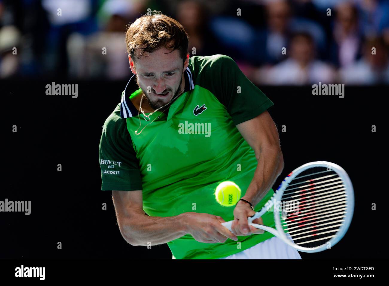 Melbourne, Australia. 22nd Jan, 2024. Daniil Medvedev Competes During ...