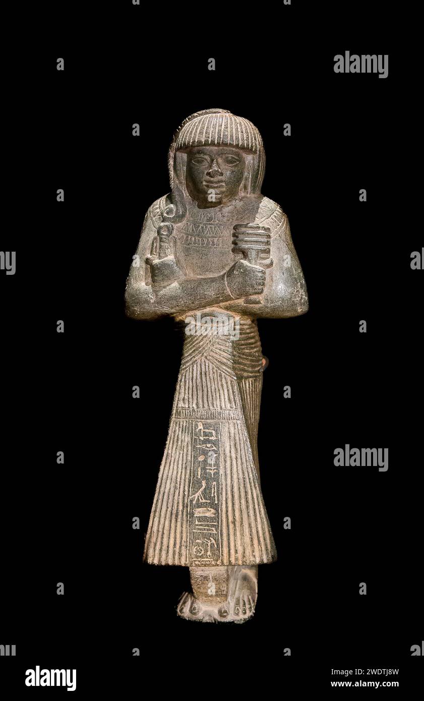 Egypt, Saqqara, Serapeum, ushebti of Khaemouaset. Stock Photo