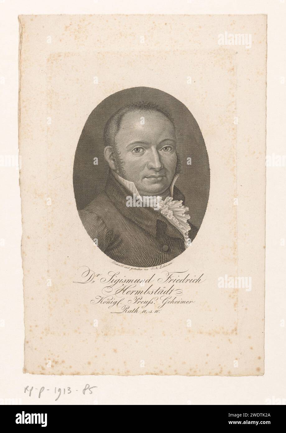 PortraT van Sigismund Friedrich Hermstaedt, Gottfried Arnold Lehman ...