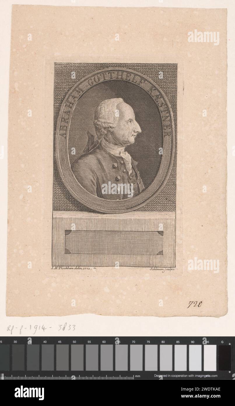 PortraT van Abraham Gotthelf Kaestner, Johann David Schleuen (I