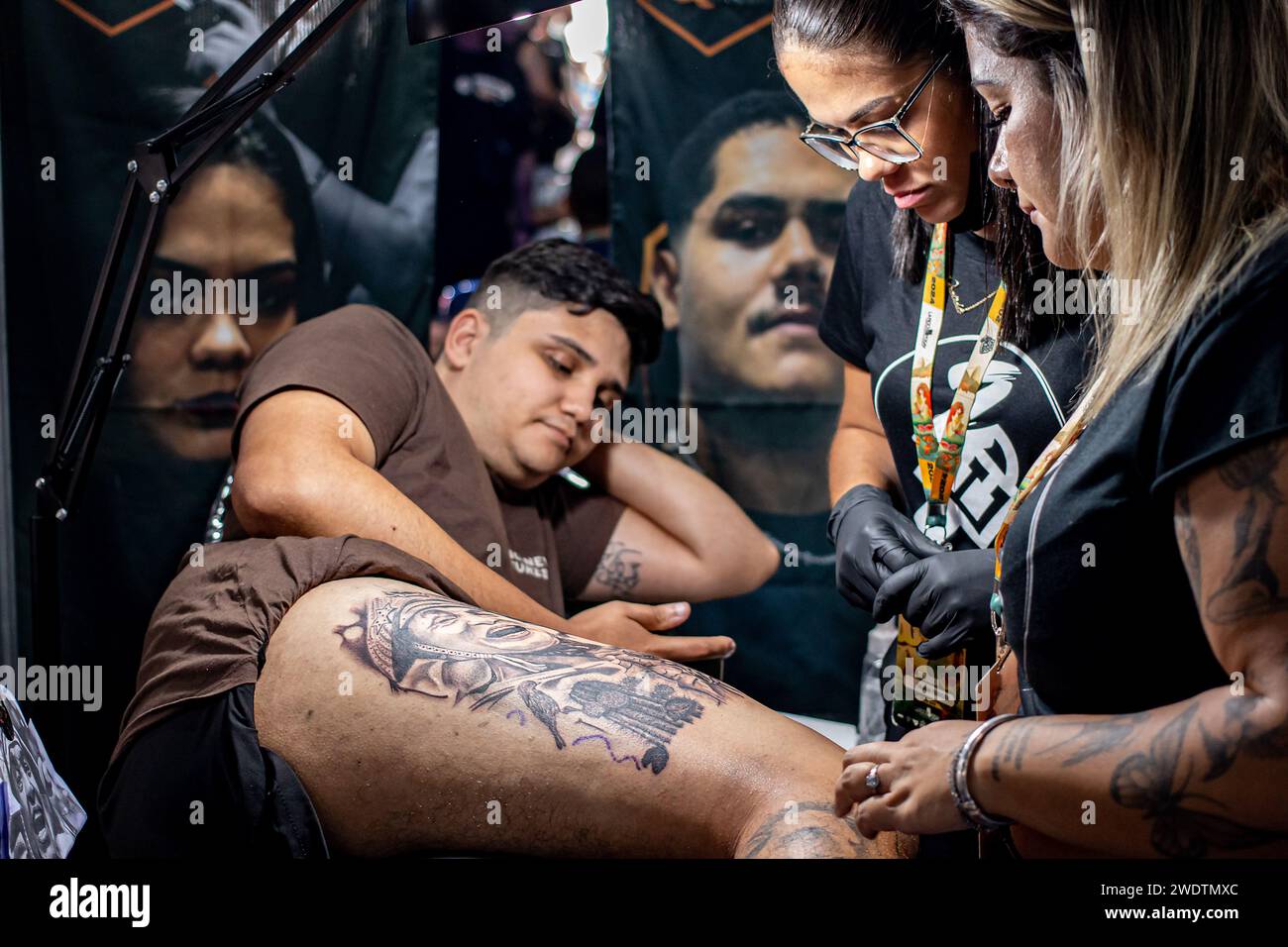 Rio de Janeiro, Brazil January 21, 2025 Tattoo Week 2025 A vivid