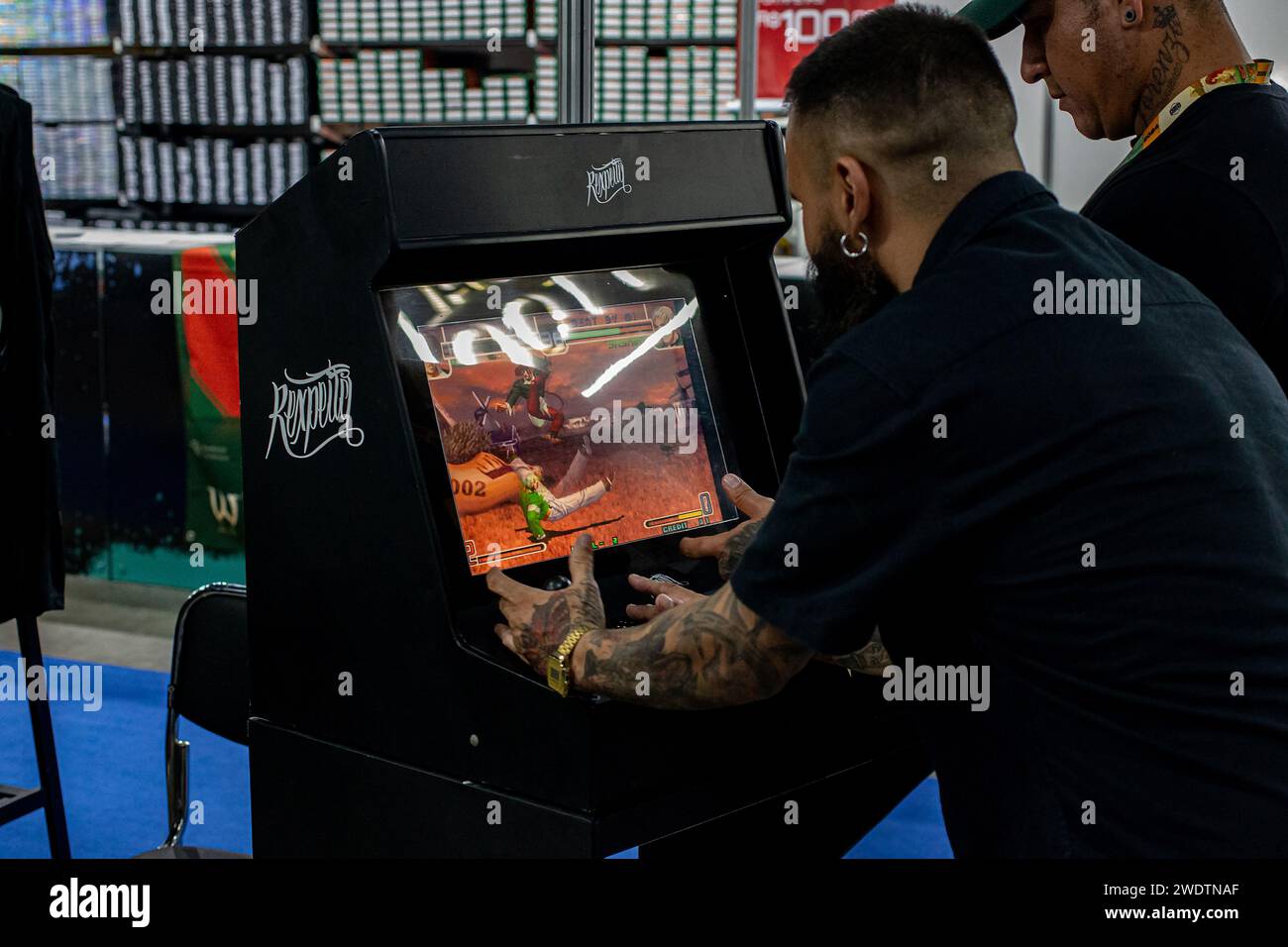 Rio de Janeiro, Brazil January 21, 2024 Tattoo Week 2024 A vivid