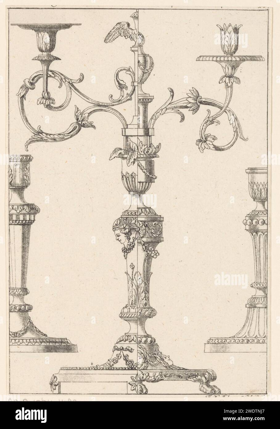 Childeelars a Girandole, Frazo XAver Hervelman, 1731 - 1796 print Two ...