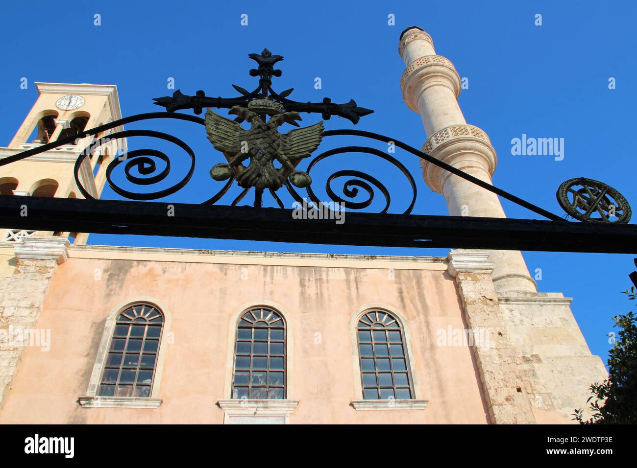 orthodox church (agios nikolaos) in chania in crete in greece Stock Photo