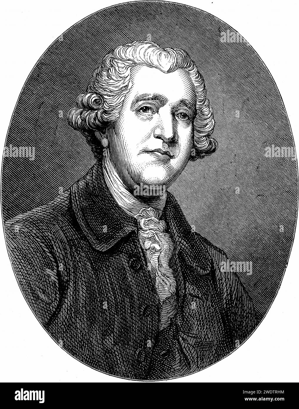 Josiah Wedgwood (1730-1795) englischer Töpfer und Industrieller und Unternehmer, Historisch, digital restaurierte Reproduktion von einer Vorlage aus dem 19. Jahrhundert, Record date not stated Stock Photo