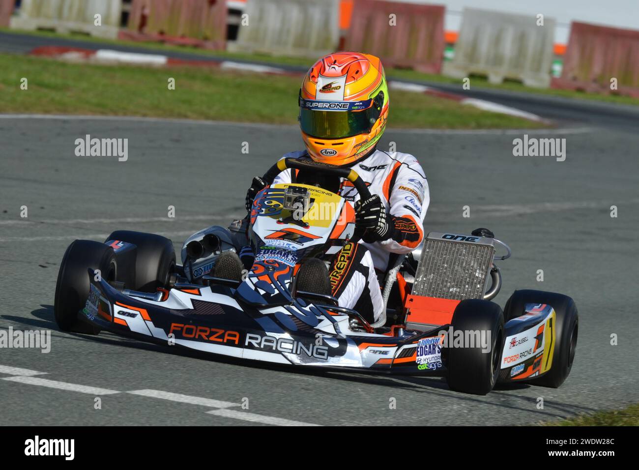 Mercedes F1 driver George Russell seen here in his early karting career ...