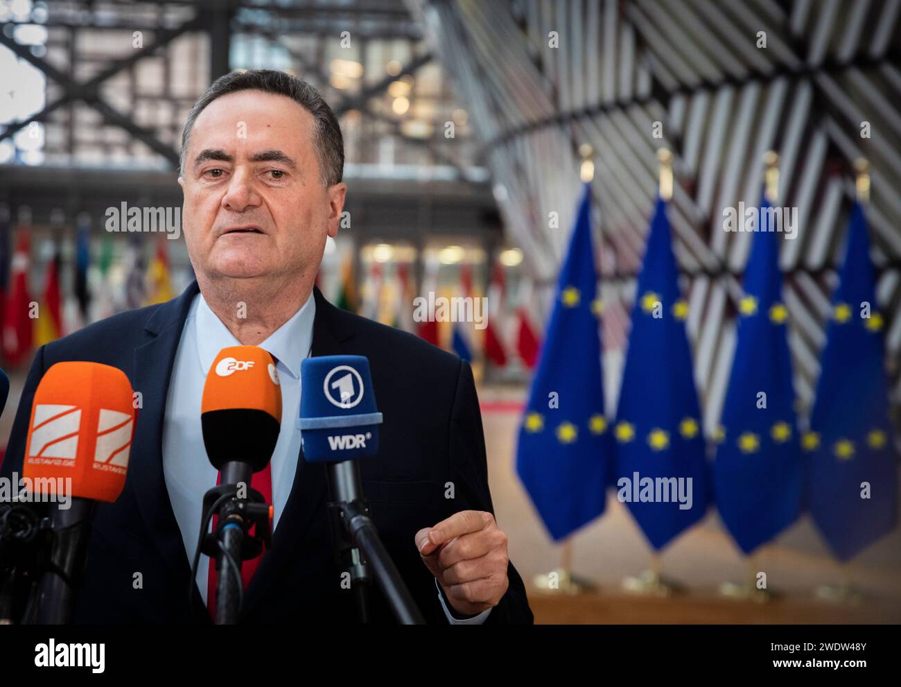 Bruxelles, Belgique. 22nd Jan, 2024. © Nicolas Landemard/Le Pictorium