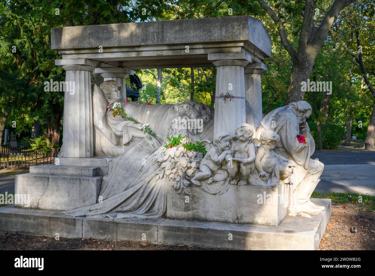 Lujza Blaha (Ludovika Reindl; 1850–1926) was a Hungarian actress and singer. She was known as 'the nation's nightingale', an epithet given her by writ Stock Photo