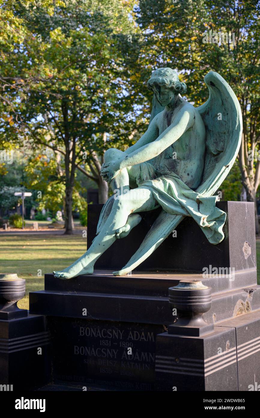 Bonacsny Adam 1931-1899 Kerepesi Cemetery Fiume Road National Graveyard Budapest, Hungary Founded in 1847, a national pantheons and memorial park Stock Photo