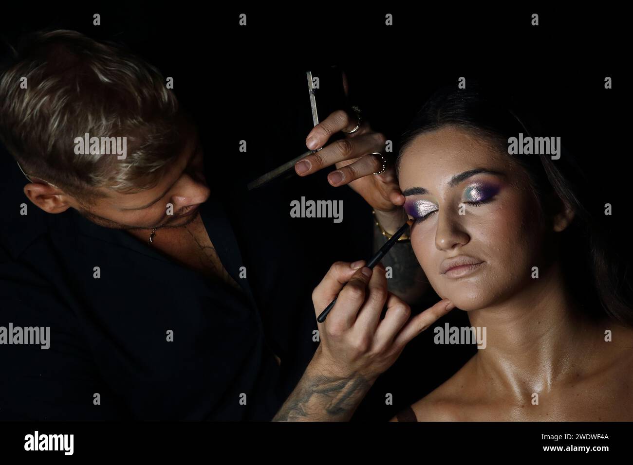 January 22 2024 International MakeUp artist STEFAN SUBOTIC during