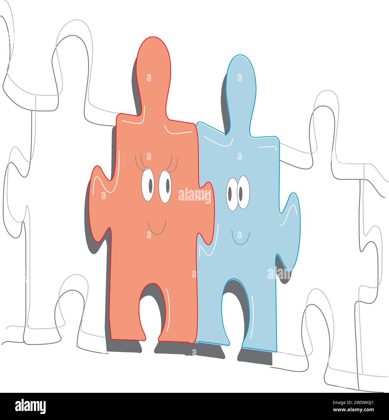 color puzzle with a mark Stock Vector Image & Art - Alamy