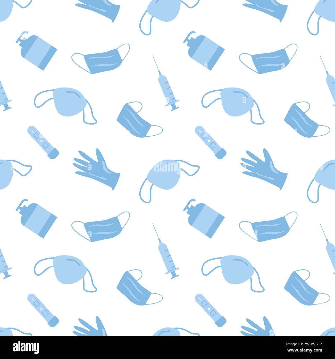 Pollution Pattern Background Vector Covid Coronavirus Waste Seamless Pattern. Plastic pollution on ...