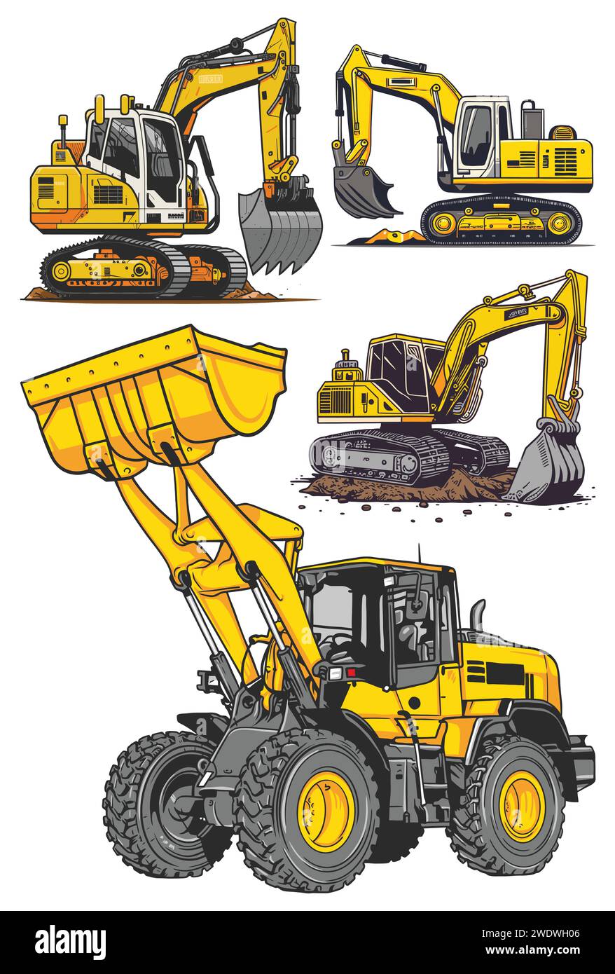Hydraulic loader crane Cut Out Stock Images & Pictures - Alamy