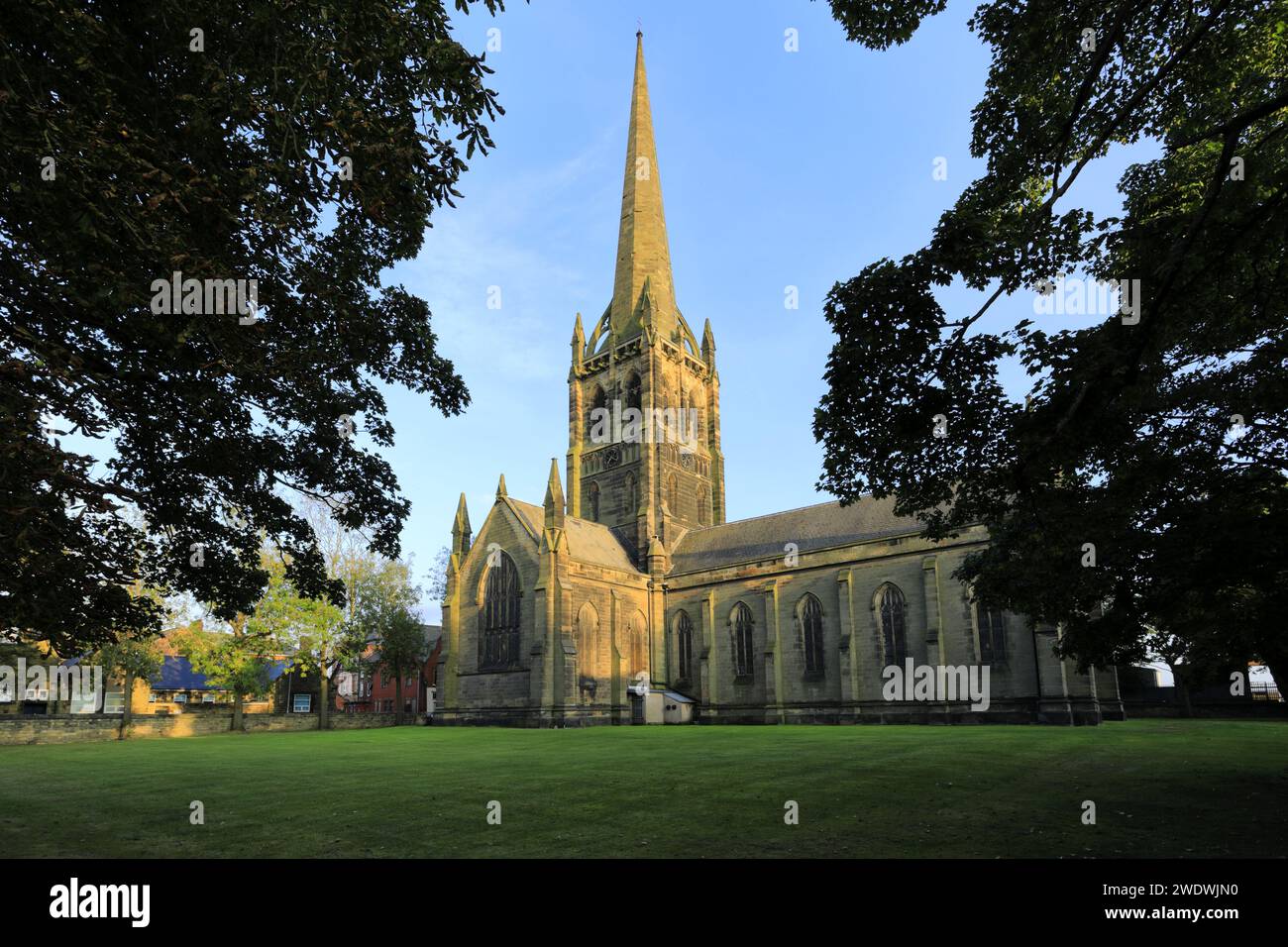 St John's the Evangelist Church, Goole town, East Riding of Yorkshire, England. Stock Photo