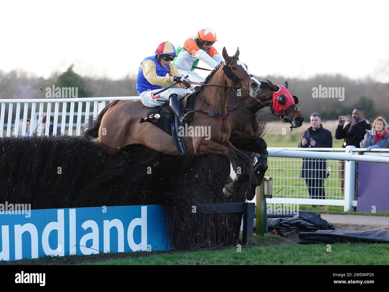 Head And Heart ridden by Micheal Nolan (left) on the way to winning the