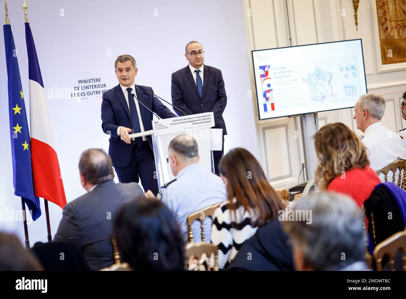© Thomas Padilla/MAXPPP 22/01/2024 ; Paris, FRANCE ; CONFERENCE DE