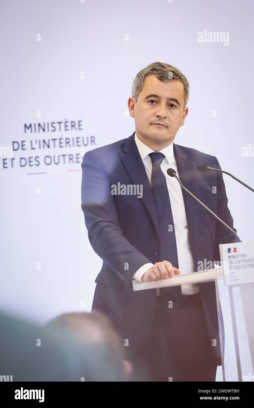 © Thomas Padilla/MAXPPP 22/01/2024 ; Paris, FRANCE ; CONFERENCE DE
