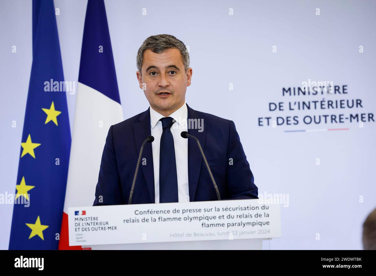 © Thomas Padilla/MAXPPP 22/01/2024 ; Paris, FRANCE ; CONFERENCE DE