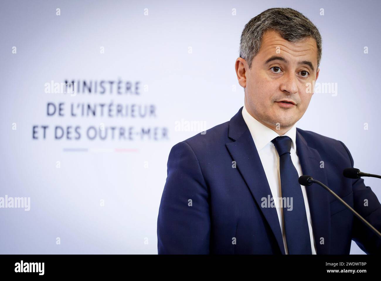 © Thomas Padilla/MAXPPP 22/01/2024 ; Paris, FRANCE ; CONFERENCE DE
