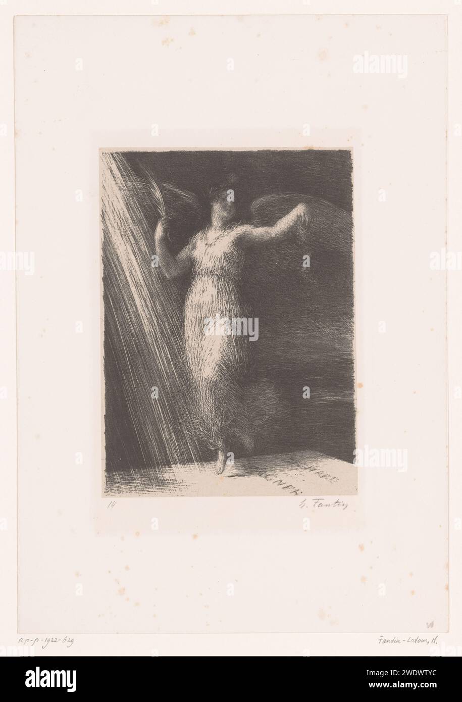 Glorie scatters flowers on Wagner's grave, Henri Fantin-Latour, 1886 ...