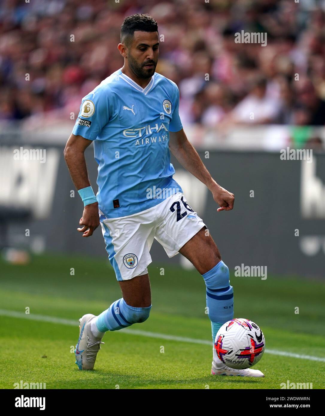 File photo dated 28-05-2023 of Manchester City's Riyad Mahrez. Algeria head coach Djamel Belmadi has backed under-fire captain Riyad Mahrez to rediscover his best form at the Africa Cup of Nations. Issue date: Monday January 22, 2024. Stock Photo