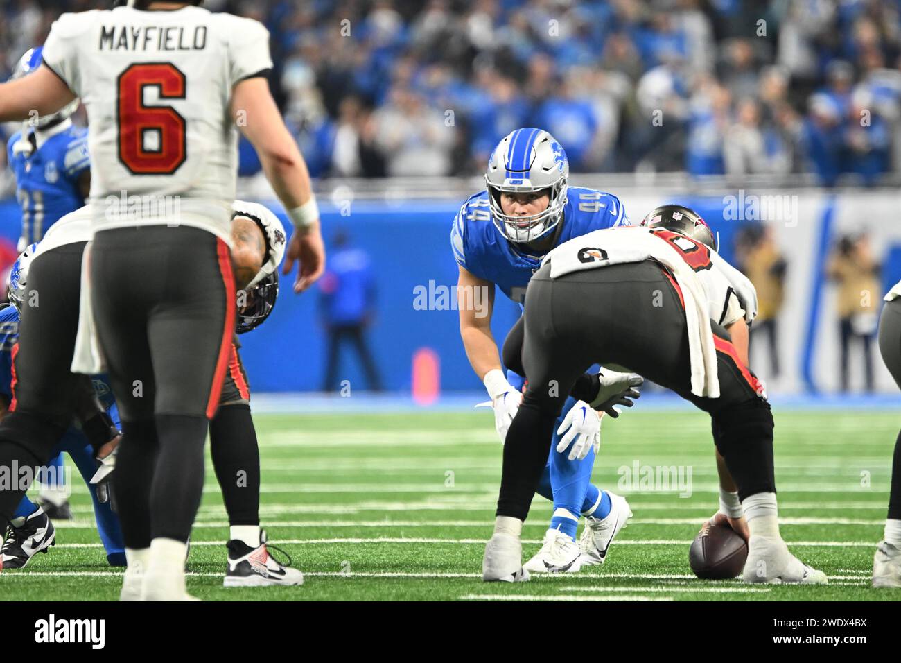 DETROIT, MI - JANUARY 21: Detroit Lions linebacker (44) Malcolm ...