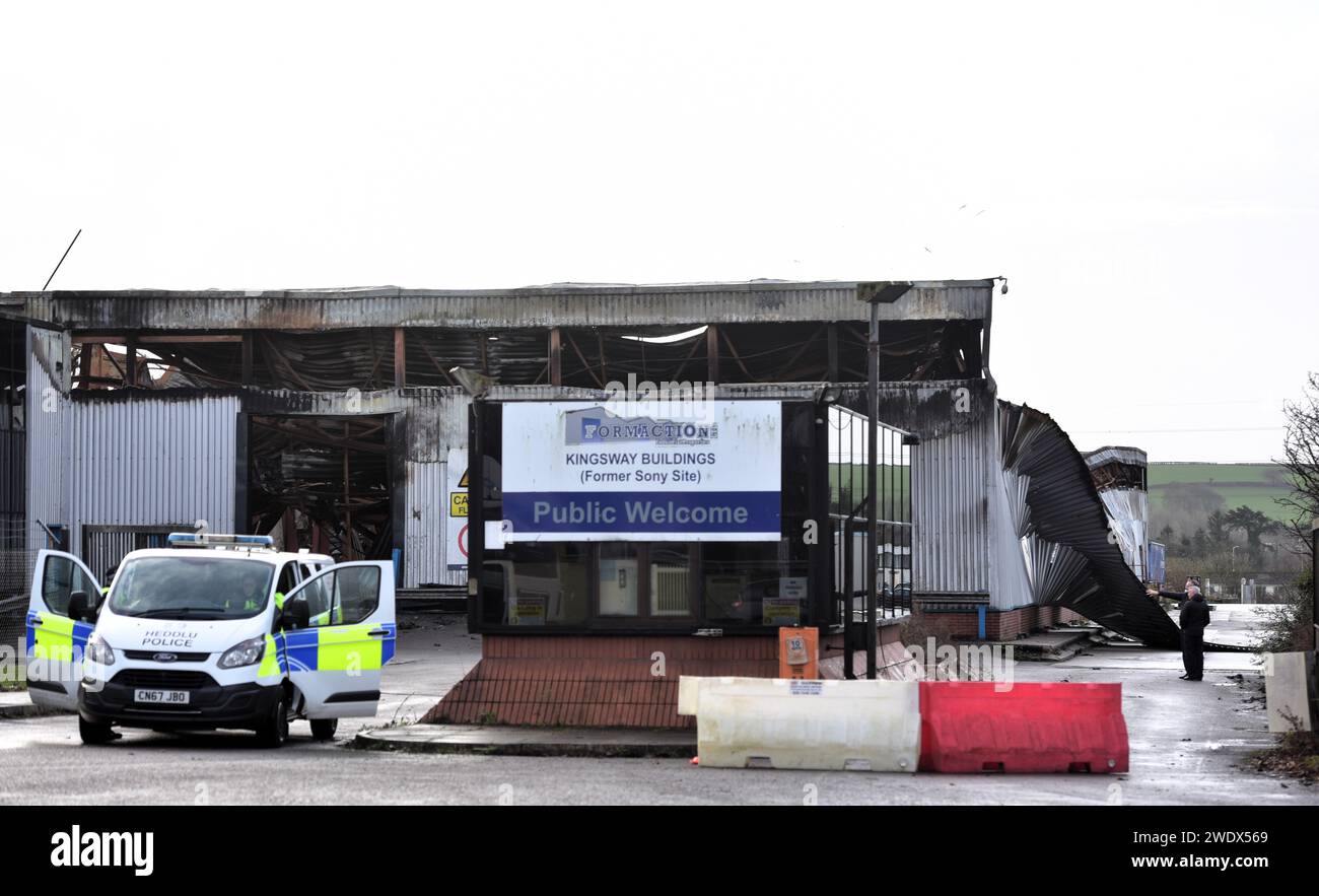 A 25yr old man has been arrested on suspicion of arson at a building at