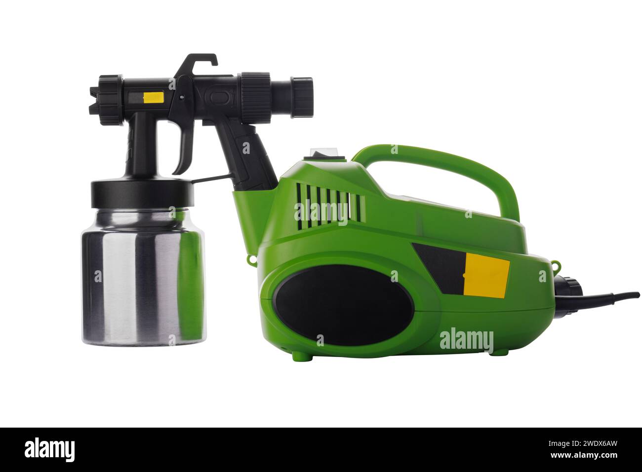 Green Electric Paint Sprayer Machine Side View Stock Photo Alamy