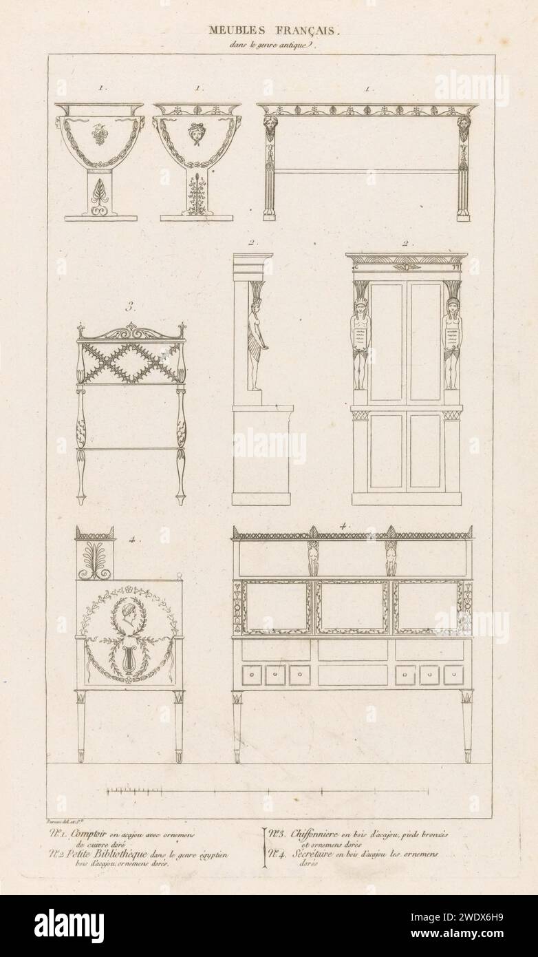 Four empire furniture hi-res stock photography and images - Alamy